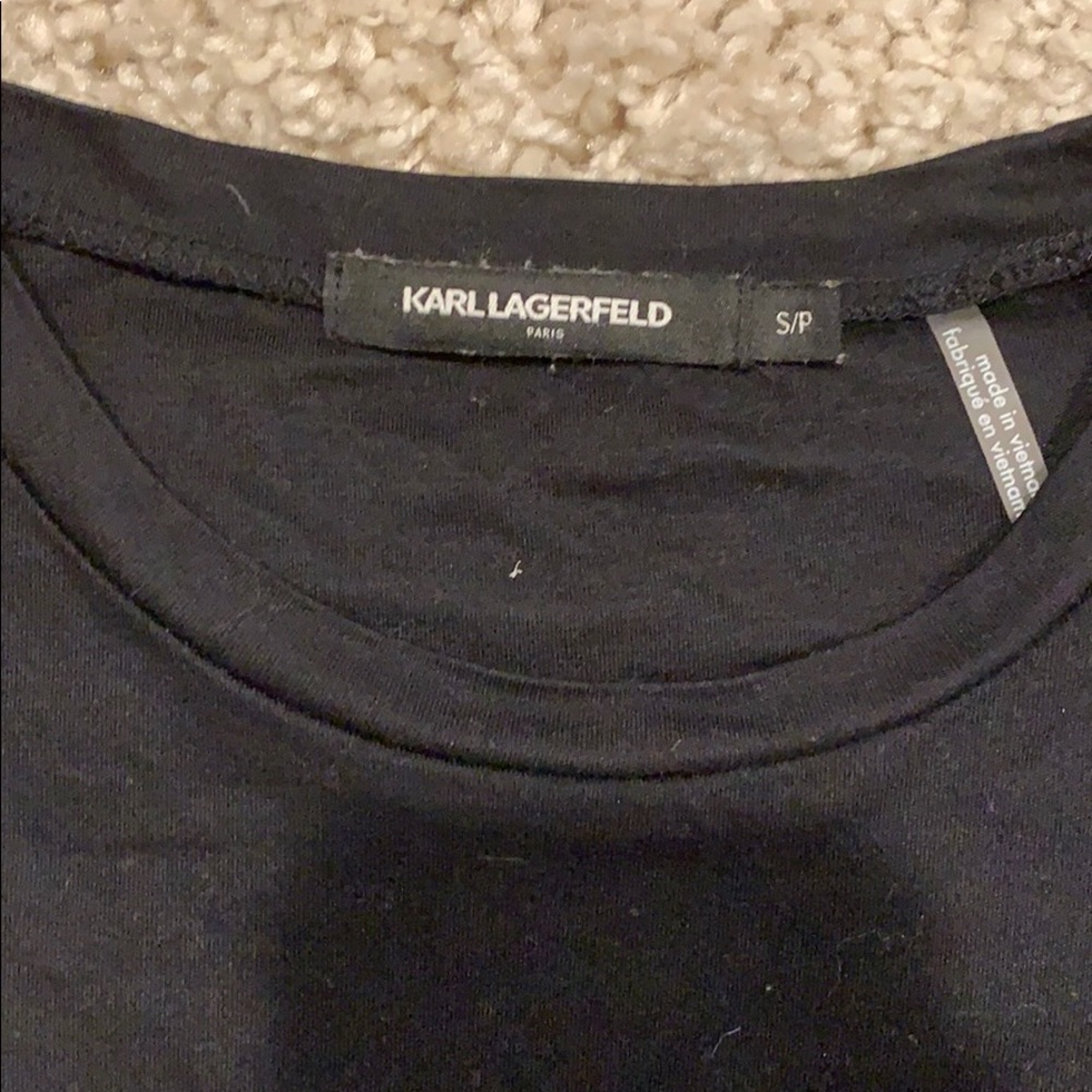 Karl Lagerfeld metallic logo tee - Picture 3 of 4